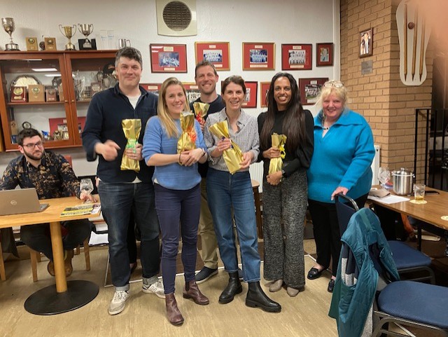 Quiz night 1 Quiz winners