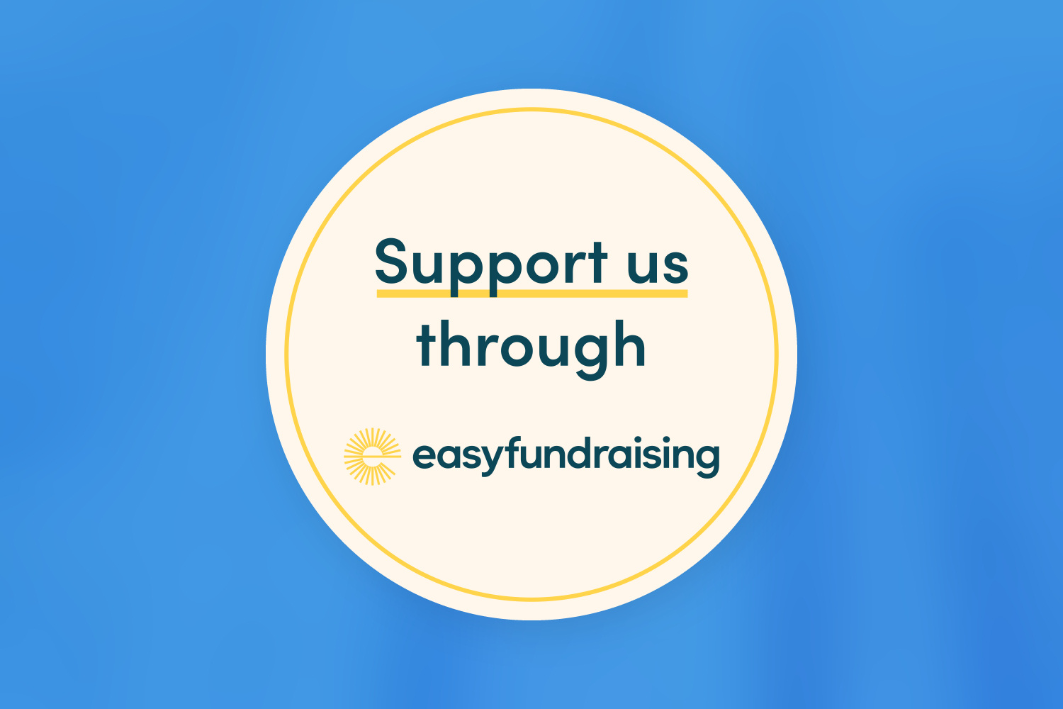 easyfundraising sticker on scrubs fabric - 1500x1000px Support us through easyfundraising
